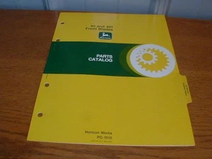 John Deere PARTS CATALOG Model 40 and 401 Front Blades #PC-1010 (J-90) - Picture 1 of 1