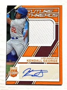 2023 PANINI ELITE EXTRA EDITION BASEBALL JERSEY AUTO #40/49 KENDALL GEORGE - Picture 1 of 2