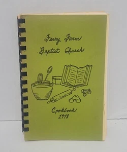 1978 Ferry Farm Baptist Church Cookbook Fredericksburg VA Southern Recipes - Imagen 1 de 11