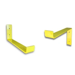 Yellow scaffold board shelf brackets - 100mm -325mm - RAL 1018 - Coloured  - Picture 1 of 5