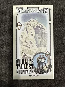 2024 Allen & Ginter Worlds Tallest Mountains Makalu Mini #WTM-5 - Picture 1 of 2