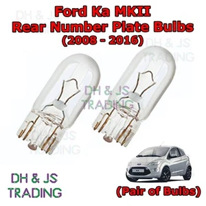 For Ford KA Rear Number Plate Bulbs Reg Plate Bulb Light Lights MK2 (08-16) - Picture 1 of 1