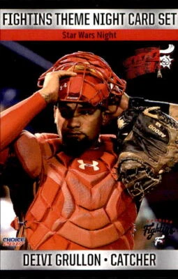 2017 Reading Fightins Theme Night Choice #17 Deivi Grullon Dominican Republic DR - Image 1 of 2