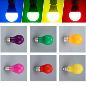 Colorido E27 Base LED A60 7W Bombillas Lámpara de Mesa No Regulable Iluminación Interior - Imagen 1 de 61