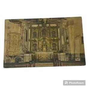 Postal Antigua Iglesia y Altar Antigua Misión San Juan Capistrano c1945 A80 - Imagen 1 de 3