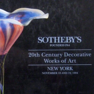 Sothebys Auction Catalog 1994 New York 20th Century Decorative Art 6628 Tiffany - Picture 1 of 8