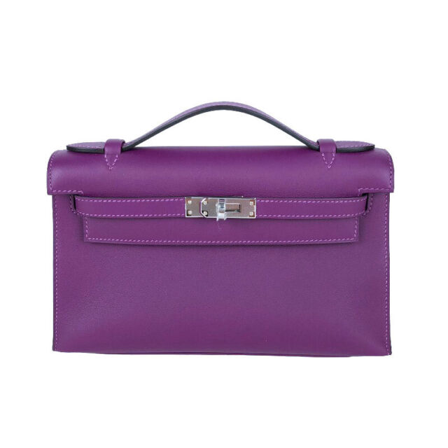 Hermes Lime Yellow 9R Swift Kelly Pochette Clutch Bag Handbag – MAISON de  LUXE