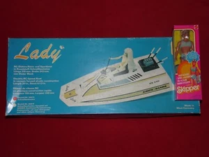 Vintage Graupner Kyosho, KRICK 1/6 LADY RC JET SKI & SKIPPER BARBIE Puppe RC Boot - Bild 1 von 10