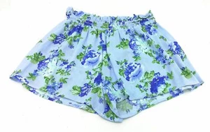 LA Gypsy Womens Blue Floral Shorts Size Large - Picture 1 of 3