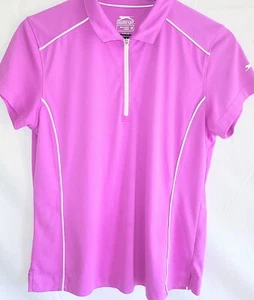 Slazenger Golf Damen Größe Medium ärmellos 1/4-Reißverschluss lavendel sportliches Top - Bild 1 von 12