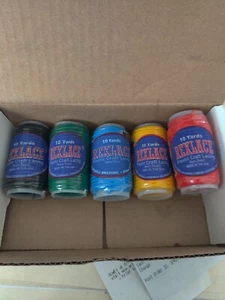 Rexlace Plastic Craft Lacing Cord 10 Yards - 5 rolls - Picture 1 of 1