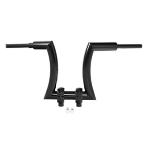 Black 14" Rise 2'' Ape Hanger Handlebar Risers Fit For Harley Sportster 883 1200 - Picture 1 of 12