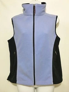 L.L. Bean Small Fleeceweste hellblau mit schwarzen Seitenteilen - Bild 1 von 4