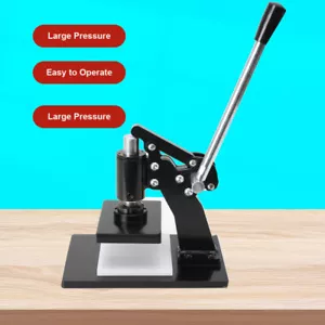 Manuelle Leder Schneidemaschine Stanze PVC Handpresse DIY - Bild 1 von 14