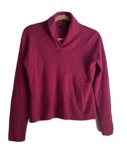 Women’s Valerie Stevens 2 Ply 100%Cashmere Long Sleeve Shirt Size S - Picture 1 of 5