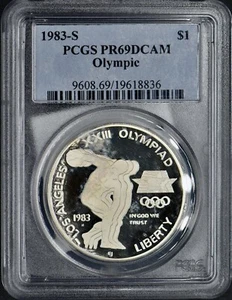 1983-S PCGS PR69DCAM Olympic- Coingiants - Picture 1 of 2