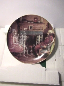 Dept 56 A Christmas Carol Plate #2 Marley’s Ghost & Scrooge-1992 & Box-NEW-VTG - Picture 1 of 9