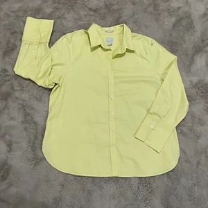 Chico's Women No-Iron Stretch Button-Up Shirt Size 3 Classic Minimalist Business - Picture 1 of 10