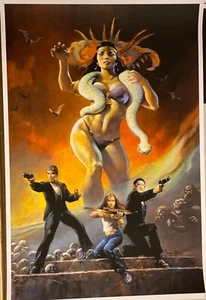 From Dusk Till Dawn Poster Frank Frazetta / Jason Edmiston TARANTINO Screenprint - Picture 1 of 3