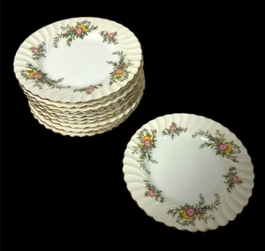 Set of 12 Vintage Minton York Floral Dessert Plates Made in England #S501 - Picture 1 of 11