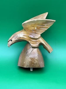 Vtg WWII era Hand Carved Wood Eagle Cuckoo Clock or lamp top replacement - Picture 1 of 16