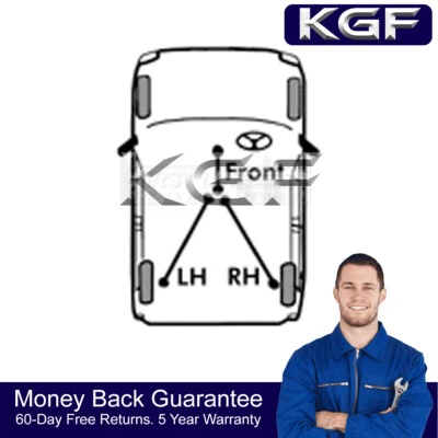 Cable de freno derecho KGF para camioneta Nissan 1994-1998 2,4 D 3653073P00 Foto 1 de 3