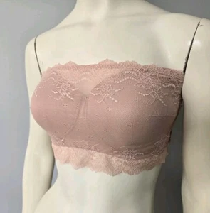 Spanx Undie-tectable Better Bandau Bra Cream Blush Lace Size M - Picture 1 of 7