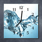 Tulup Glass Wall Clock Kitchen Clocks 30x30 cm Water Blue