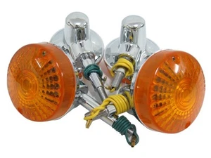 SUZUKI GT125 GT185 GT250 GT350 TS400 FRONT + REAR SIGNAL 4PCS 12V (CB) - Picture 1 of 9