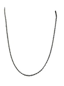 Vintage 925 Silber 24" Milor Italy Twist Seil Kugel Plättchen Halskette 3mm - Bild 1 von 6