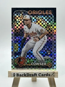 2024 Topps Chrome Colton Cowser X-Fractor #278 RC Baltimore Orioles - Foto 1 di 2