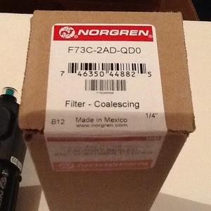 NEW IN BOX - Norgren F73C-2AD-QD0 Coalescing Oil Collecting Filter 1/4 PTF ports - Picture 1 of 3