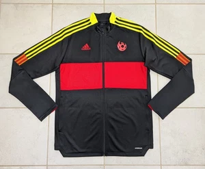 Adidas Men's Large Phoenix Rising FC Soccer USL Black Full Zip Jacket Primegreen - Picture 1 of 8