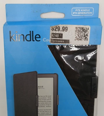 Amazon Kindle Cover Black Fits 8th Generation Official Case Magnetic Auto Wake - Image 1 of 4