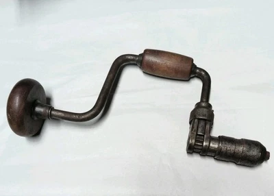 Taladro manual de trinquete con soporte FULTON de colección hecho en EE. UU. con broca reversible Foto 1 de 4