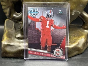 2023 Bowman University Chrome #103 Brandon Inniss Ohio State Buckeyes Bowman 1st - Bild 1 von 2