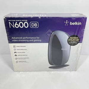 Belkin N600 DB Router bezprzewodowy Dual Band N+ Nowa uszczelka Rozdarta - Zdjęcie 1 z 6