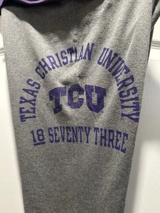 Victoria's Secret Pink Vintage Gray Yoga Flare Pants M Y2K TCU Texas Christian U - Picture 1 of 5