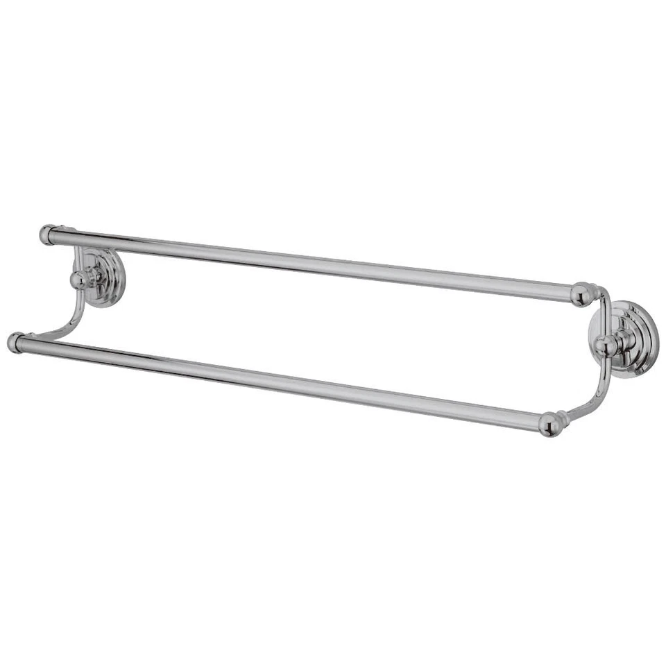 Kingston Brass BA2713C MILANO 24inh Dual Towel Bar Polished Chrome