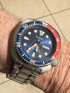 SEIKO PROSPEX PADI Auto 4R36-05H0 Blue Dial Pepsi Bezel Mens Dive Watch Excell - Picture 1 of 24