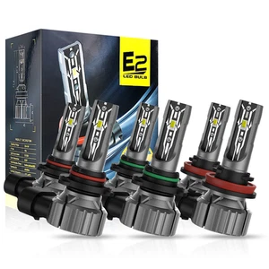 Combo 70W LED Headlight Bulbs 9005 9006 High Beam / H11 Low Beam Kit 6000K Psqxu - Picture 1 of 17