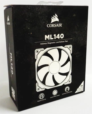 Corsair ML140 Pro 2 упаковки ~ 140 мм белый магнитная левитация чехол вентилятор CO-9050044-WW - Изображение 1 из 4