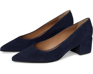 Bernardo Millie Pump Women's US 8.5 Dark Navy Pointed Toe Block Heel VER317 - Picture 1 of 12