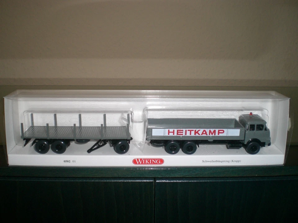 Wiking Krupp 806 Schwerlasthängerzug Heitkamp Artnr. 0502 01 - Bild 1 von 1