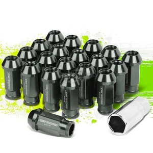 20 X M12 X 1.5 OPEN END ALUMINUM LUG NUT+ADAPTER FOR CAMRY/CELICA/COROLLA GRAY - Picture 1 of 5