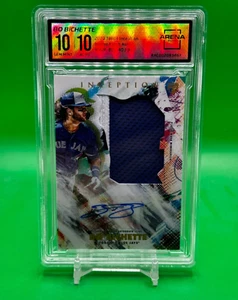 2020 Topps Inception BO Bichette RC JUMBO PATCH Auto /90 Arena Club 10/10 - Picture 1 of 2