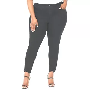 Sofia Jeans Plus Size Rosa Curvy Ripped Hem High-Waist Ankle Jeans, Size: 24W - Picture 1 of 5