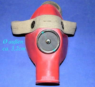 DRAEGER MASKE FÜR M 30981 ATEMBEUTEL DRÄGER OXYLOG Inhalier Maske mit Ventil Beatmung Atemmaske Respirator Mask BUND