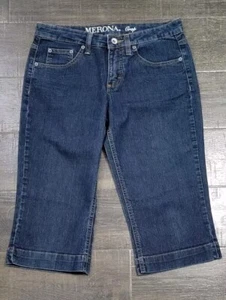 Merona kurze Passform 4 Damenjeans Größe 6 R dunkel gewaschen - Bild 1 von 4