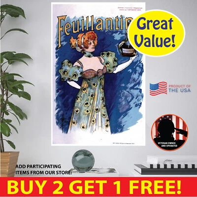 PÓSTER/MULTI Retro París Francia. FORMATOS/PAPEL/LIENZO/VINILO/POSTAL/PEGATINA Foto 1 de 4